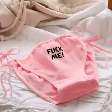 Low Waist Lolita Bandage Panties for Women Sexy Knitted Animation Underwear Cute Claw Briefs Low-Rise Lingerie