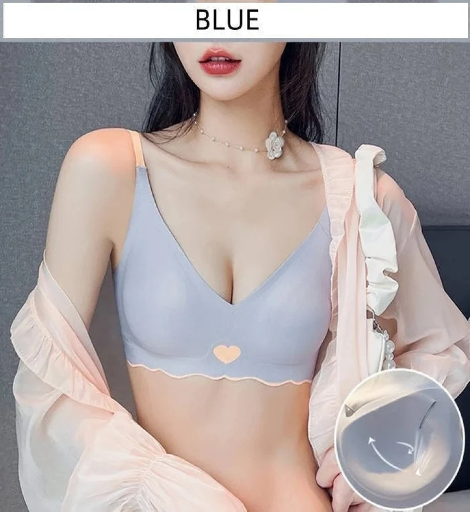 Love bra Women's seamless invisible bra, sexy lingerie, plunging V-neck, push-up, wireless bralette, bralette, underwear
