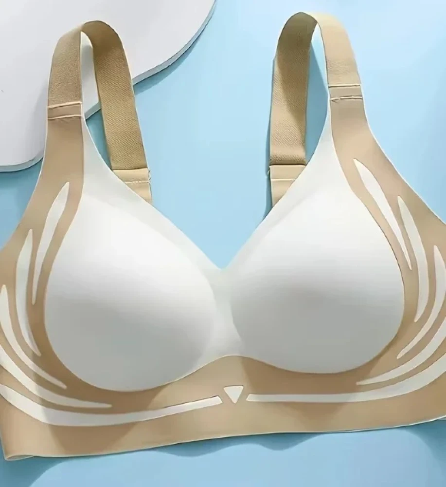Korean bra Comfortable seamless push-up bras for women, angel wing set, trendy soft and breathable underwear, wire-free lingerie, plus sizes