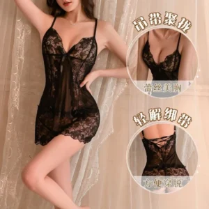 Sex Lingerie Pajamas Women's Suit Sexy Transparent Lace